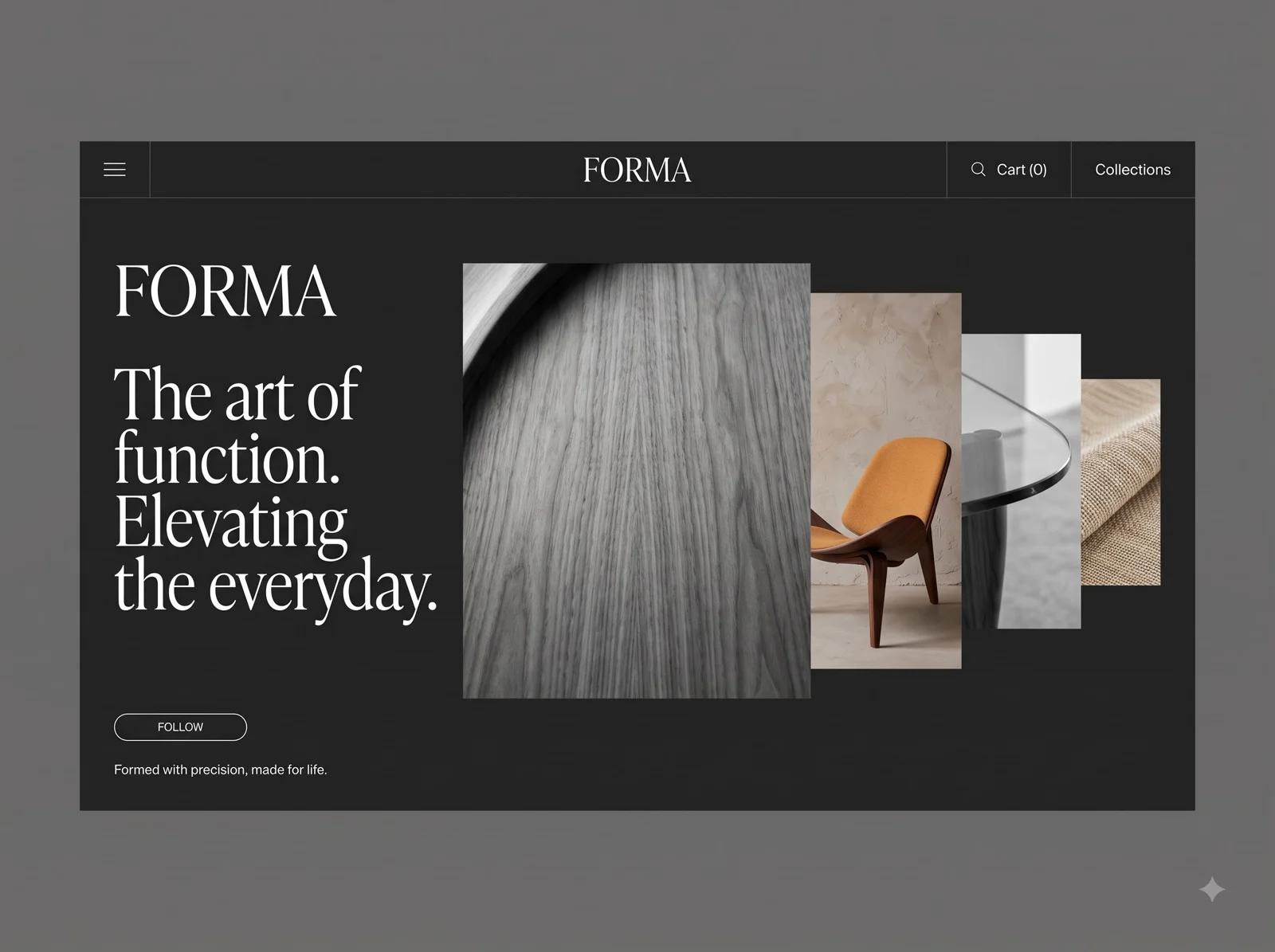 FORMA — main website art direction